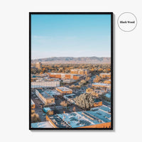 Fort Collins Skyline Fine Art Photo Print, Colorado USA Downtown Wall Poster, Rocky Mountains