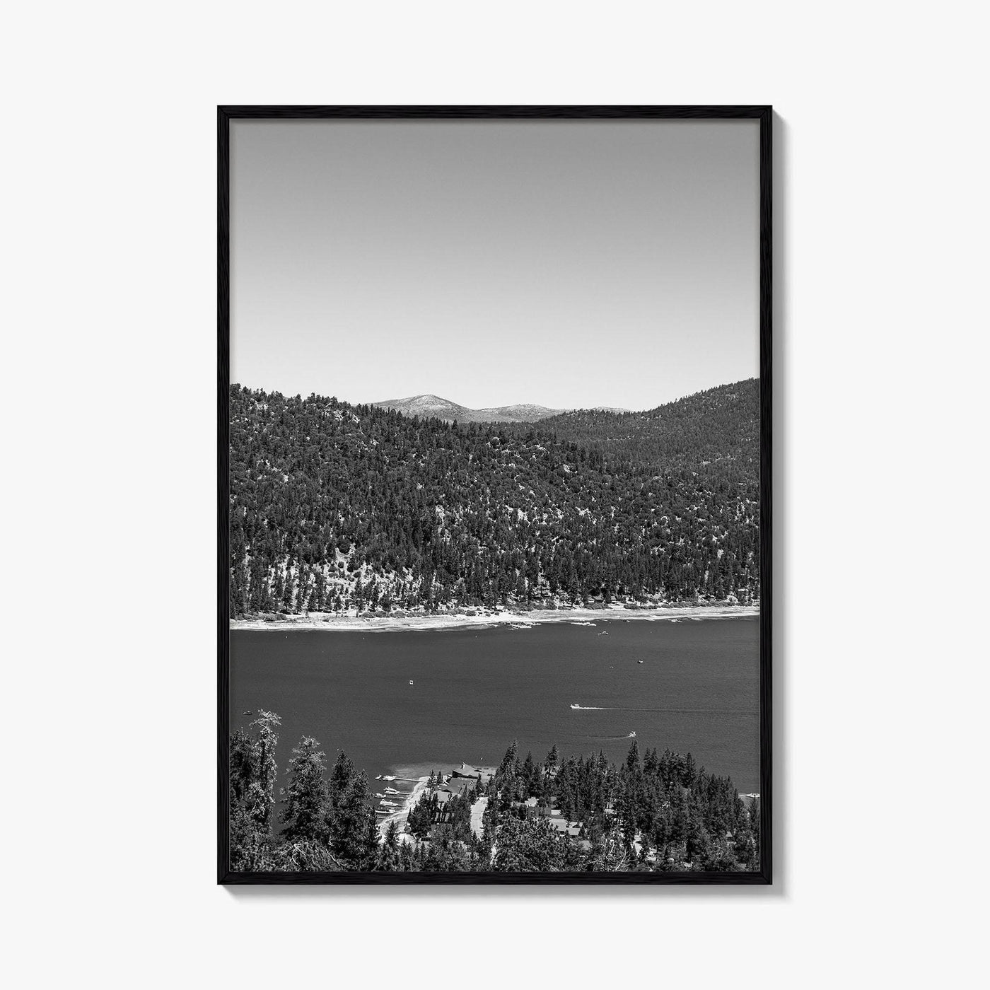 Big Bear Lake Black and White Fine Art Photo Print, San Bernardino Poster