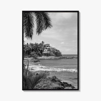 Sayulita Black and White Fine Art Photo Print, Mexico, Riviera Nayarit Wall Decor Poster