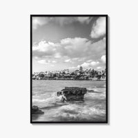 La Jolla Black and White Fine Art Photo Print, Bird Rock San Diego Poster