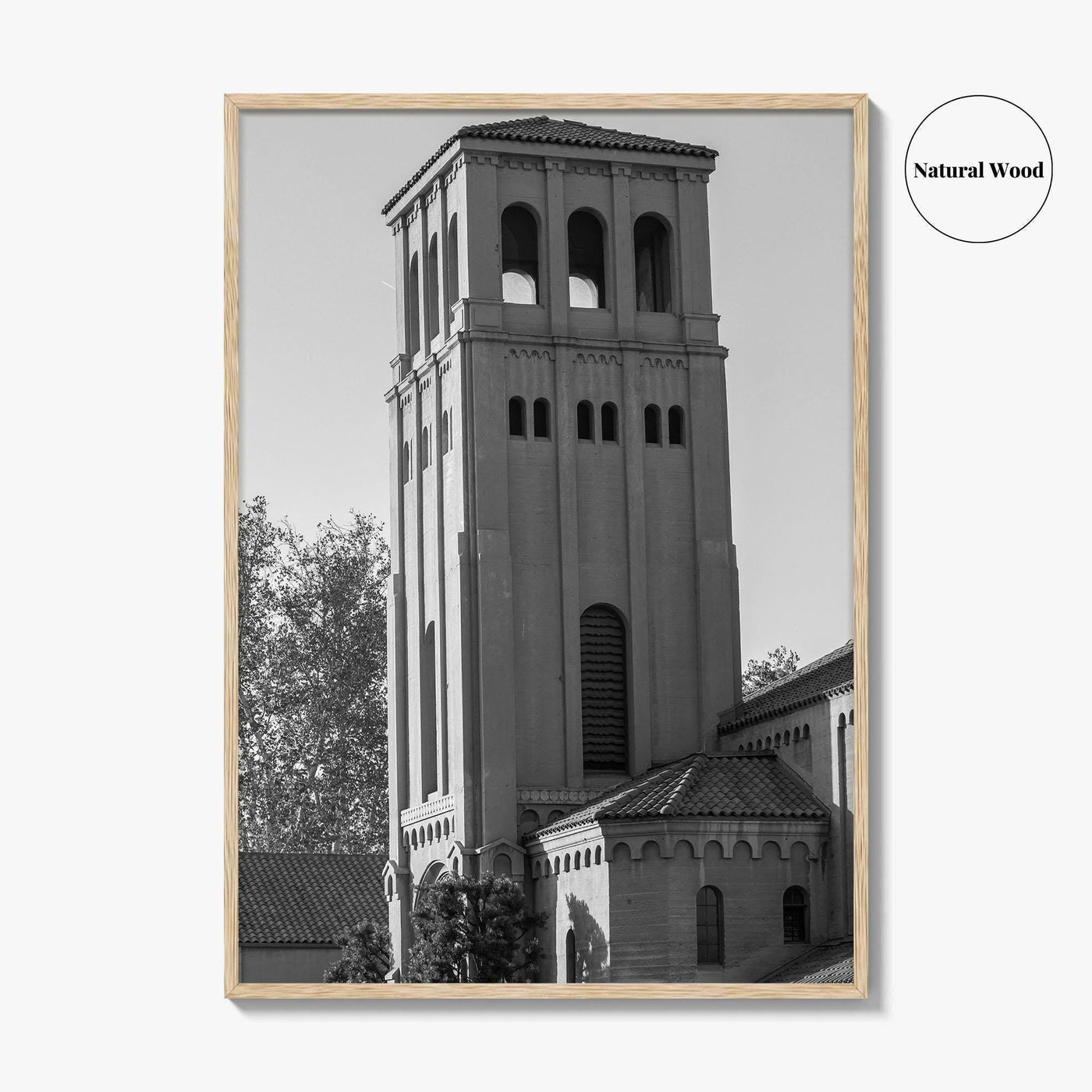 Bakersfield Skyline Black and White Fine Art Photo Print, Poster, California USA