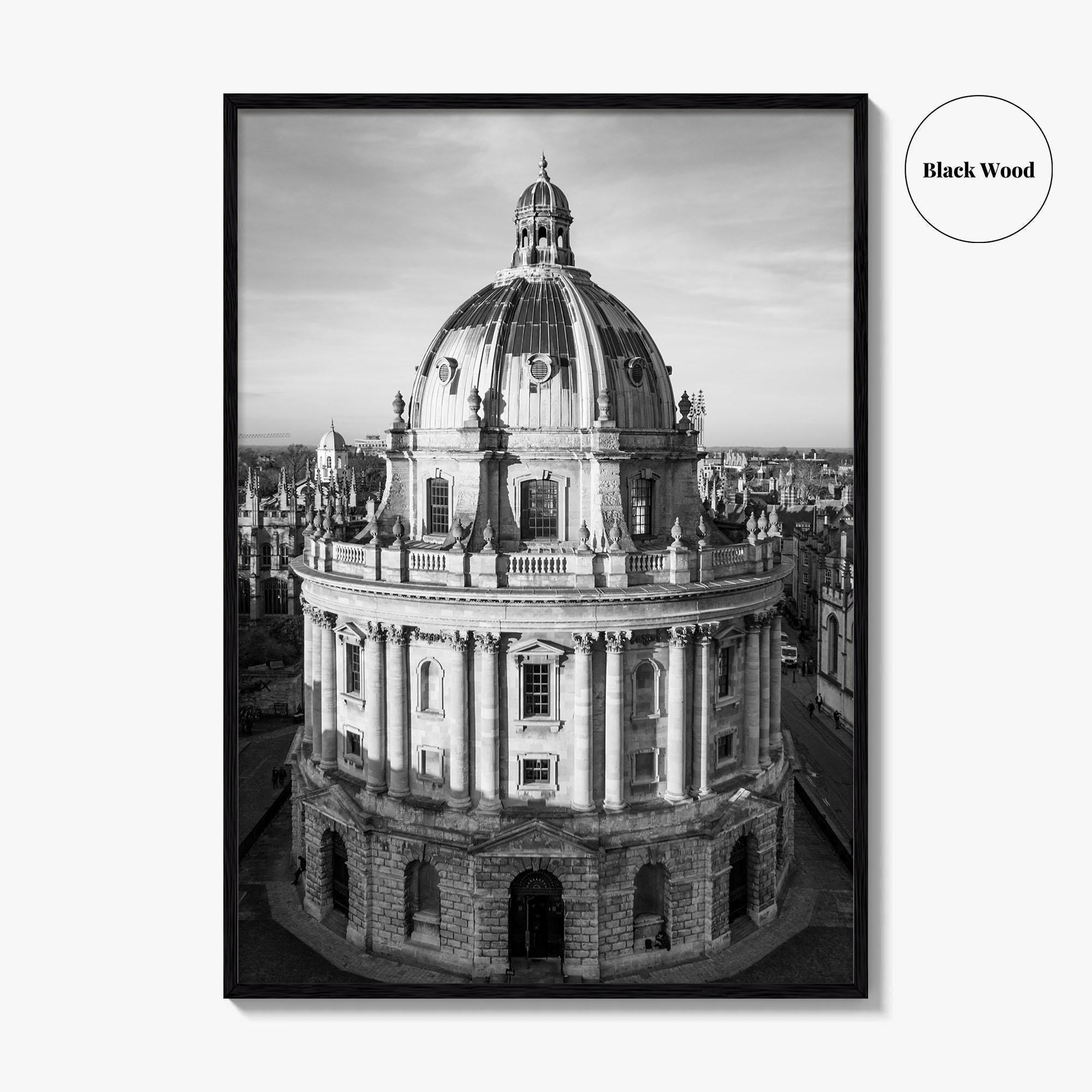 Oxford Black and White Fine Art Photo Print, Radcliffe Camera Bodleian Library Poster UK