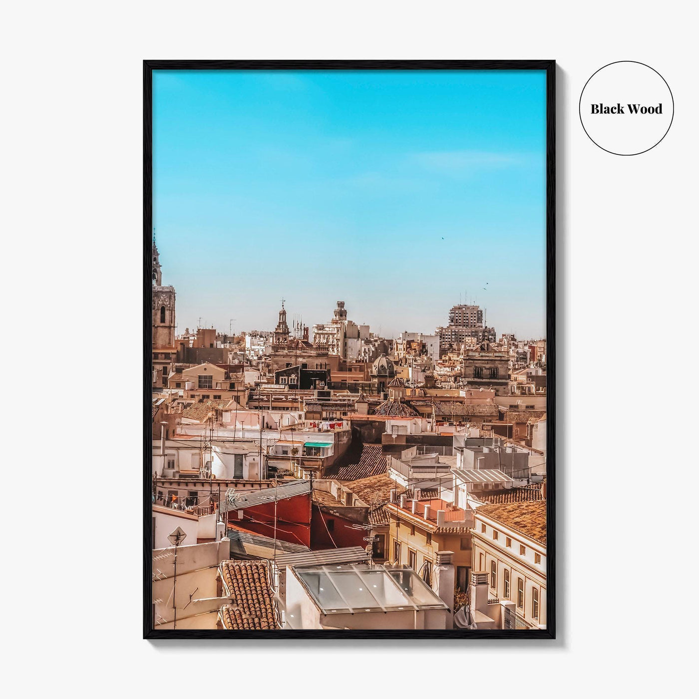 Valencia Fine Art Photo Print, Aerial Panoramic, Spain Wall Decor, Travel Poster