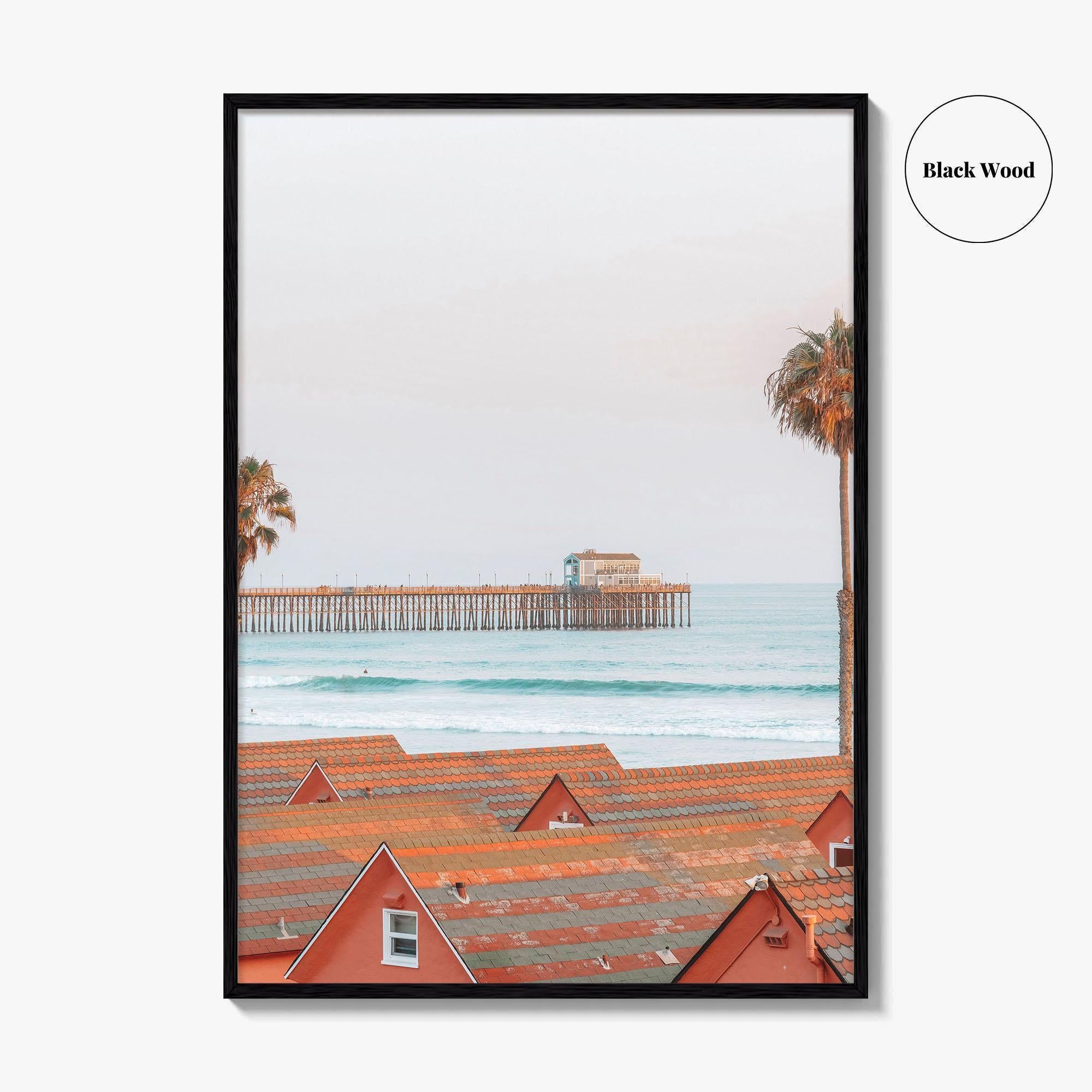 Oceanside Fine Art Photo Print, California Wall Decor, Coastal Photo Poster, USA