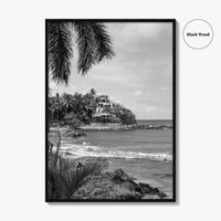 Sayulita Black and White Fine Art Photo Print, Mexico, Riviera Nayarit Wall Decor Poster