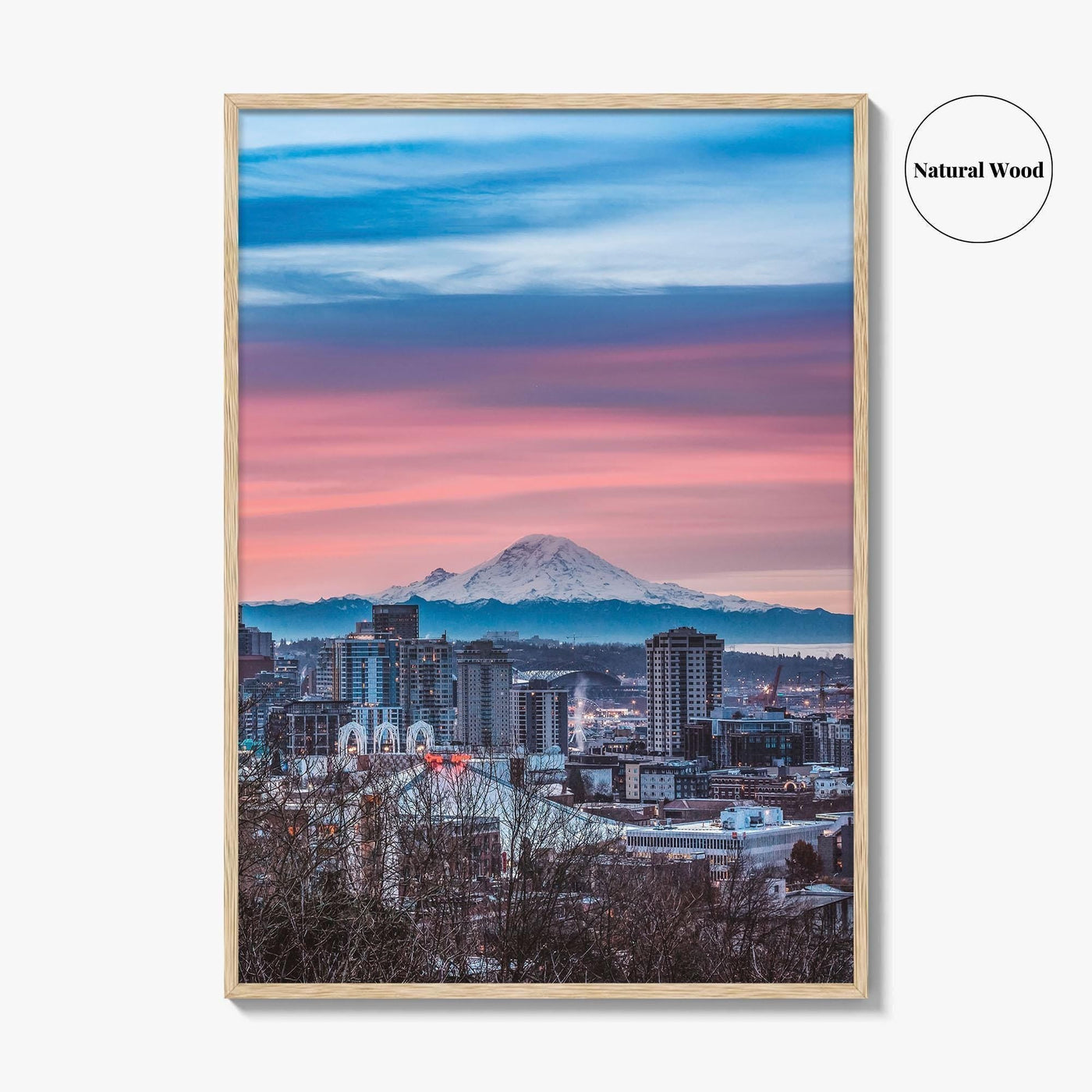 Seattle Skyline Fine Art Photo Print, City Wall Decor Poster, Washington USA