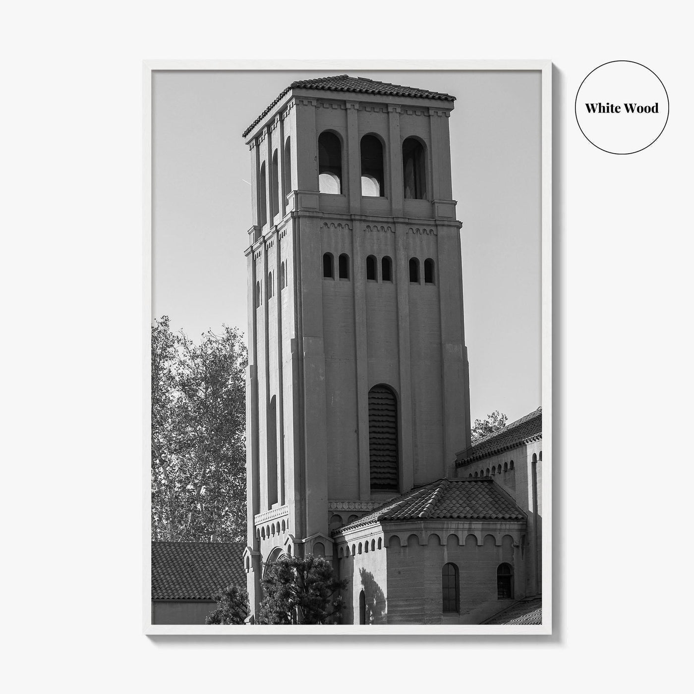 Bakersfield Skyline Black and White Fine Art Photo Print, Poster, California USA