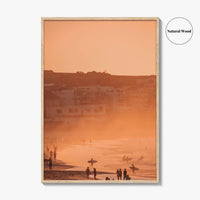 Bondi Beach Blue Fine Art Photo Print, Sydney Australia Poster, Misty Morning