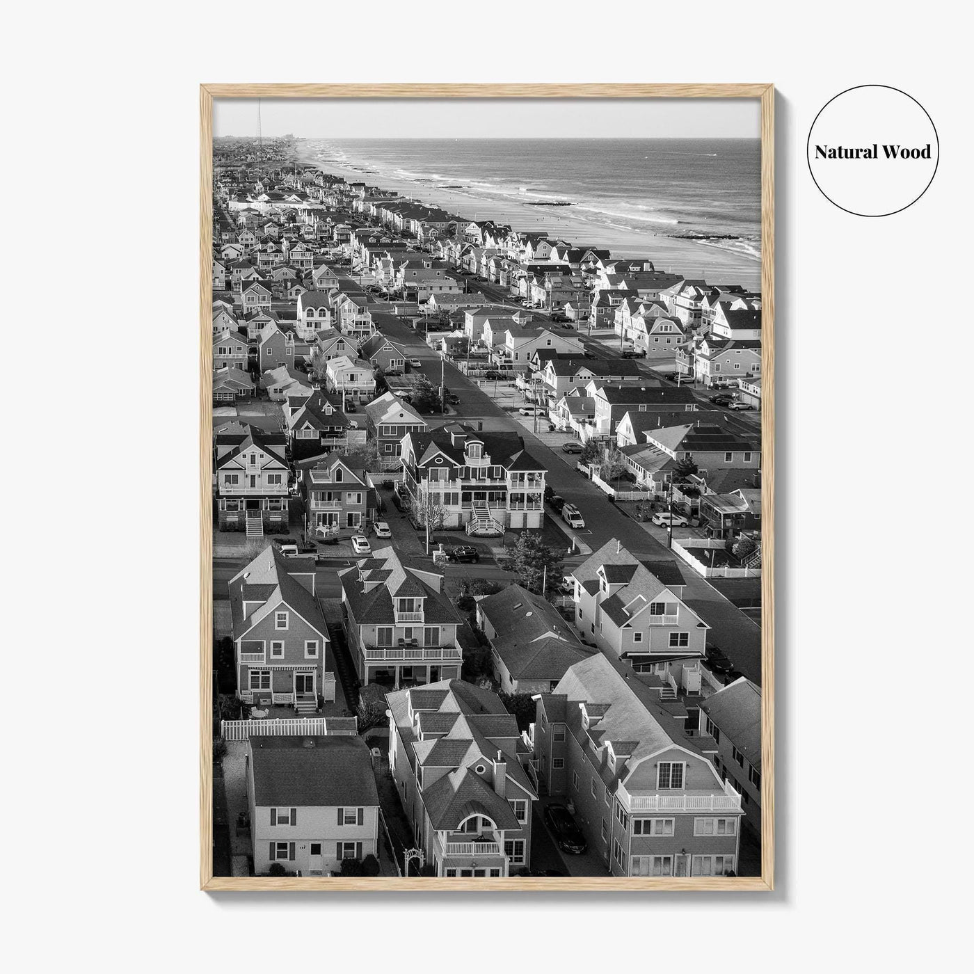 Manasquan Inlet Black and White Fine Art Photo Print, Jersey Shore NJ Poster