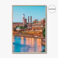 Columbus Georgia Skyline Fine Art Photo Print, Downtown Wall Decor Poster, USA
