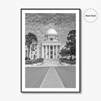 Alabama Black and White Fine Art Photo Print, Montgomery Capitol Poster, USA Poster