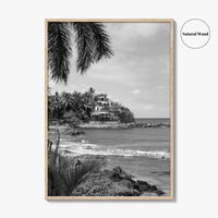 Sayulita Black and White Fine Art Photo Print, Mexico, Riviera Nayarit Wall Decor Poster