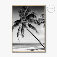 Thailand Black and White Fine Art Photo Print, Tropical Beach Wall Decor Poster