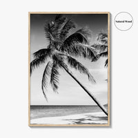 Thailand Black and White Fine Art Photo Print, Tropical Beach Wall Decor Poster