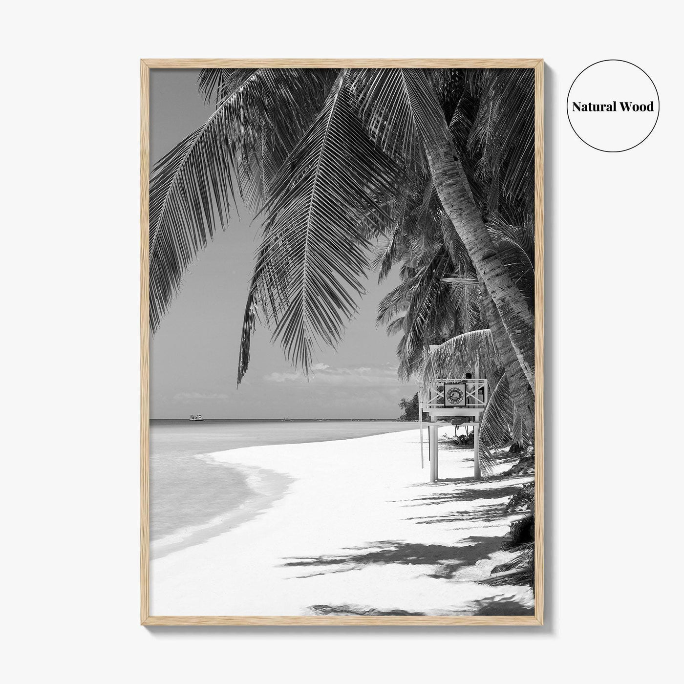 Boracay Island Black and White Fine Art Photo Print, Aklan, Philippines, Beach Wall Poster