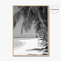 Boracay Island Black and White Fine Art Photo Print, Aklan, Philippines, Beach Wall Poster