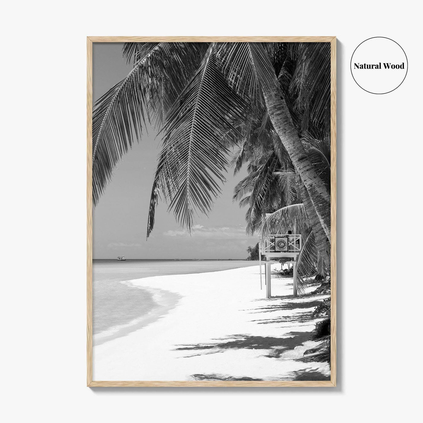 Boracay Island Black and White Fine Art Photo Print, Aklan, Philippines, Beach Wall Poster