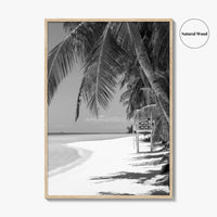 Boracay Island Black and White Fine Art Photo Print, Aklan, Philippines, Beach Wall Poster