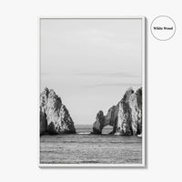 Cabo San Lucas Black and White Fine Art Photo Print, El Arco Mexico Poster