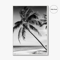 Thailand Black and White Fine Art Photo Print, Tropical Beach Wall Decor Poster