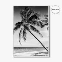 Thailand Black and White Fine Art Photo Print, Tropical Beach Wall Decor Poster