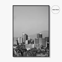 Addis Ababa Skyline Black and White Fine Art Photo Print, Ethiopia Wall Decor Poster