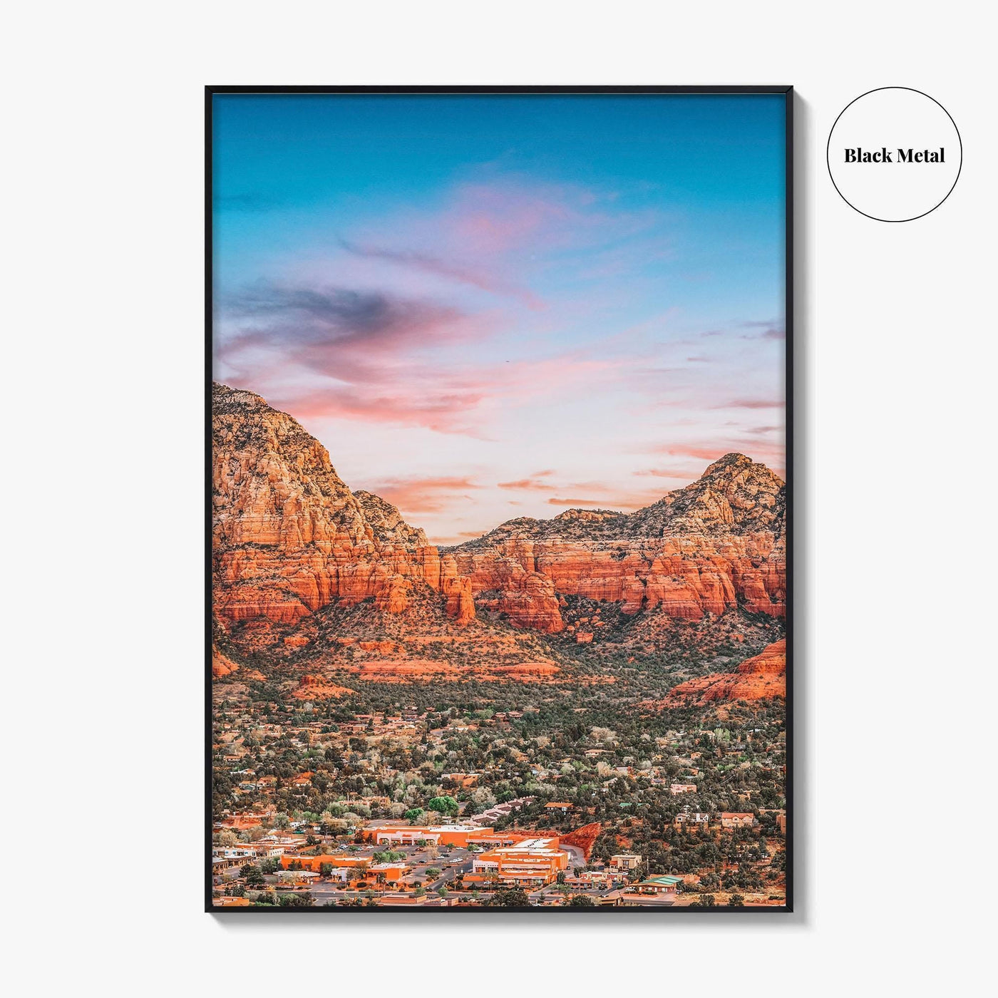 Sedona Fine Art Photo Print, Arizona USA, Downtown, Mountains, Red Rocks, Wall Decor Poster
