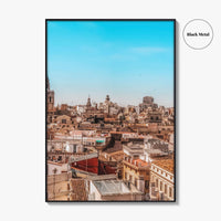 Valencia Fine Art Photo Print, Aerial Panoramic, Spain Wall Decor, Travel Poster
