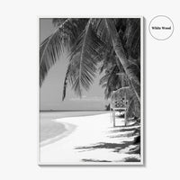 Boracay Island Black and White Fine Art Photo Print, Aklan, Philippines, Beach Wall Poster