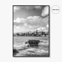 La Jolla Black and White Fine Art Photo Print, Bird Rock San Diego Poster