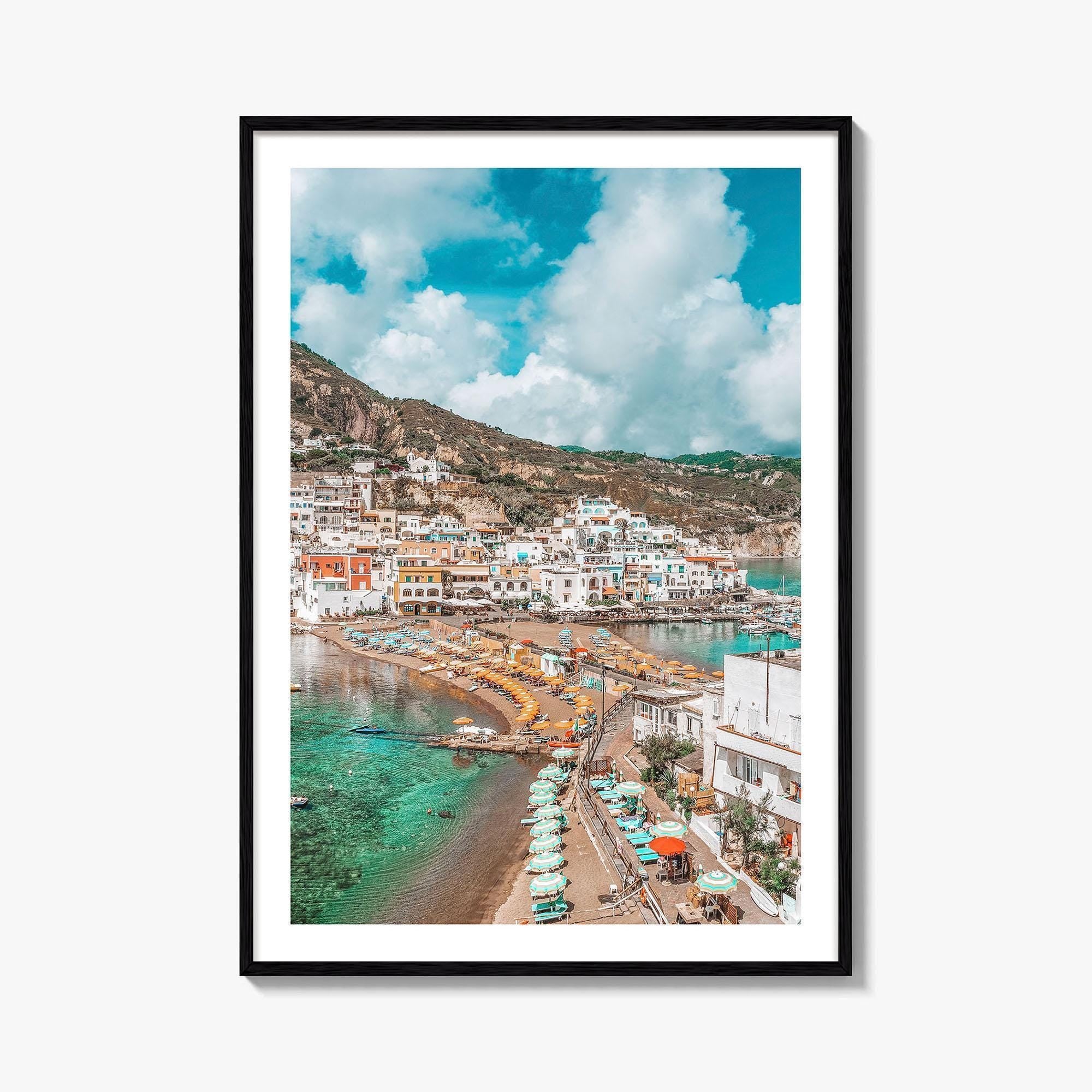 Ischia Italy Fine Art Photo Print, Sant'Angelo Village, Campania Coastal Poster