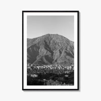 Caracas Skyline Black and White Fine Art Photo Print, Avila, Venezuela Wall Decor Poster