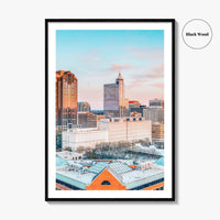 Raleigh Skyline Fine Art Photo Print, NC Wall Art Poster, North Carolina USA