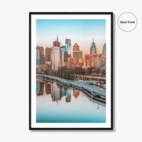 Philadelphia Skyline Fine Art Photo Print, Philly Poster, Schuylkill River, Pennsylvania USA