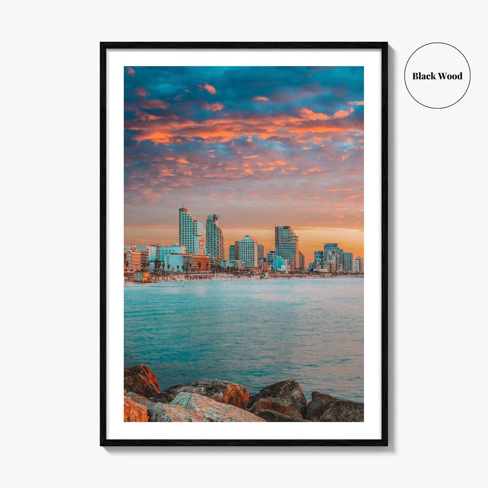 Tel Aviv Skyline Fine Art Photo Print, Israel Wall Decor, Travel Poster