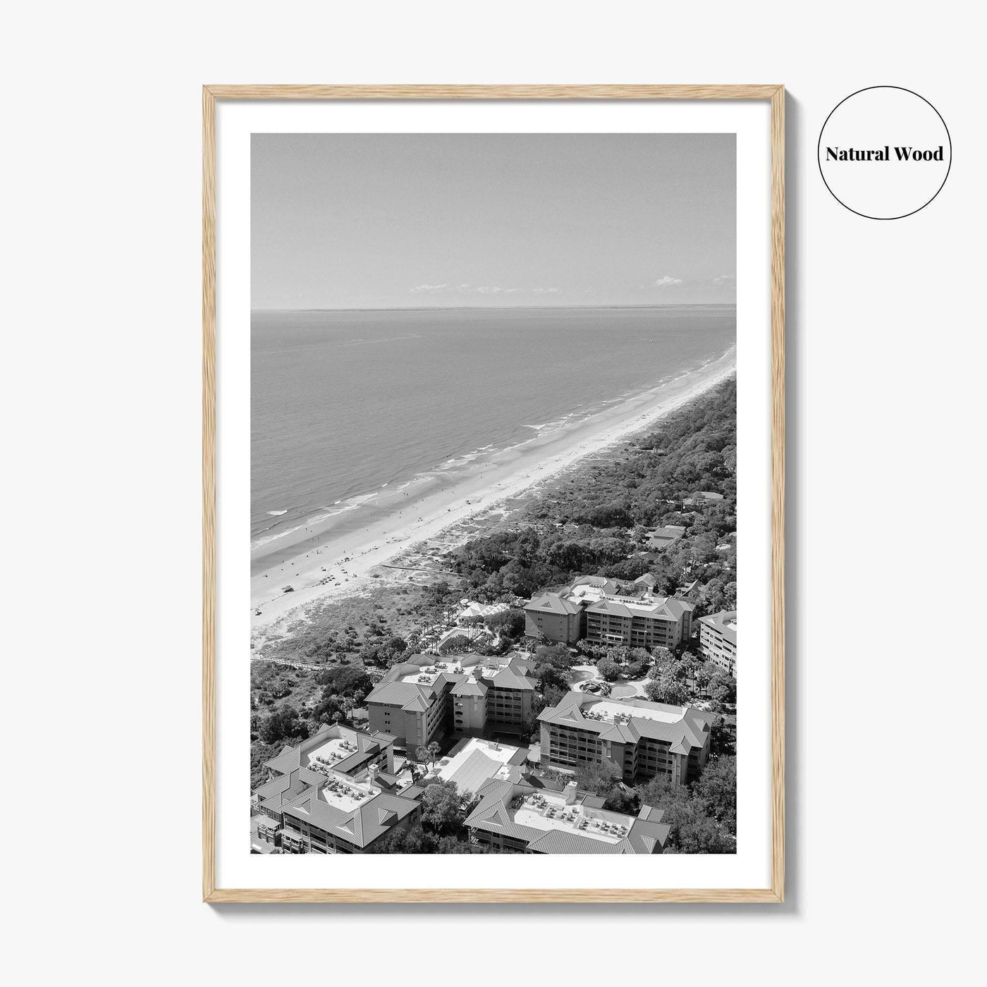 Hilton Head Island Black and White Fine Art Photo Print, Coligny South Carolina Poster