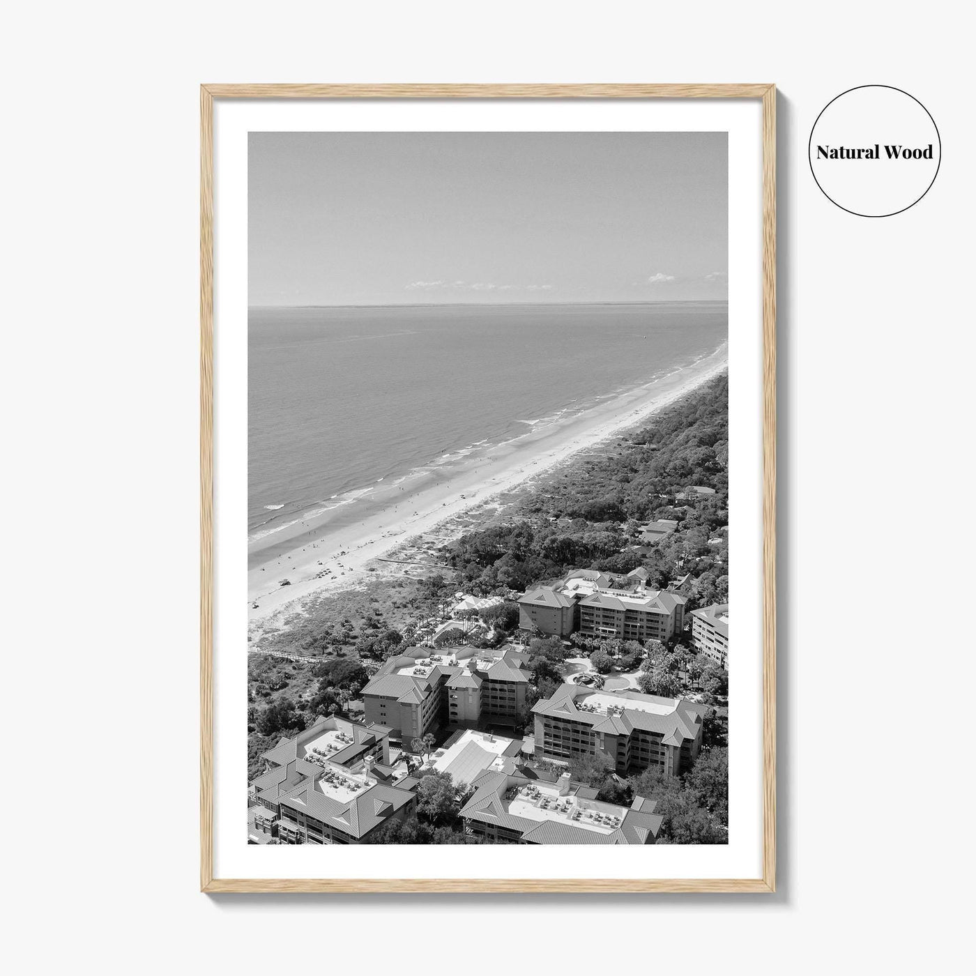 Hilton Head Island Black and White Fine Art Photo Print, Coligny South Carolina Poster