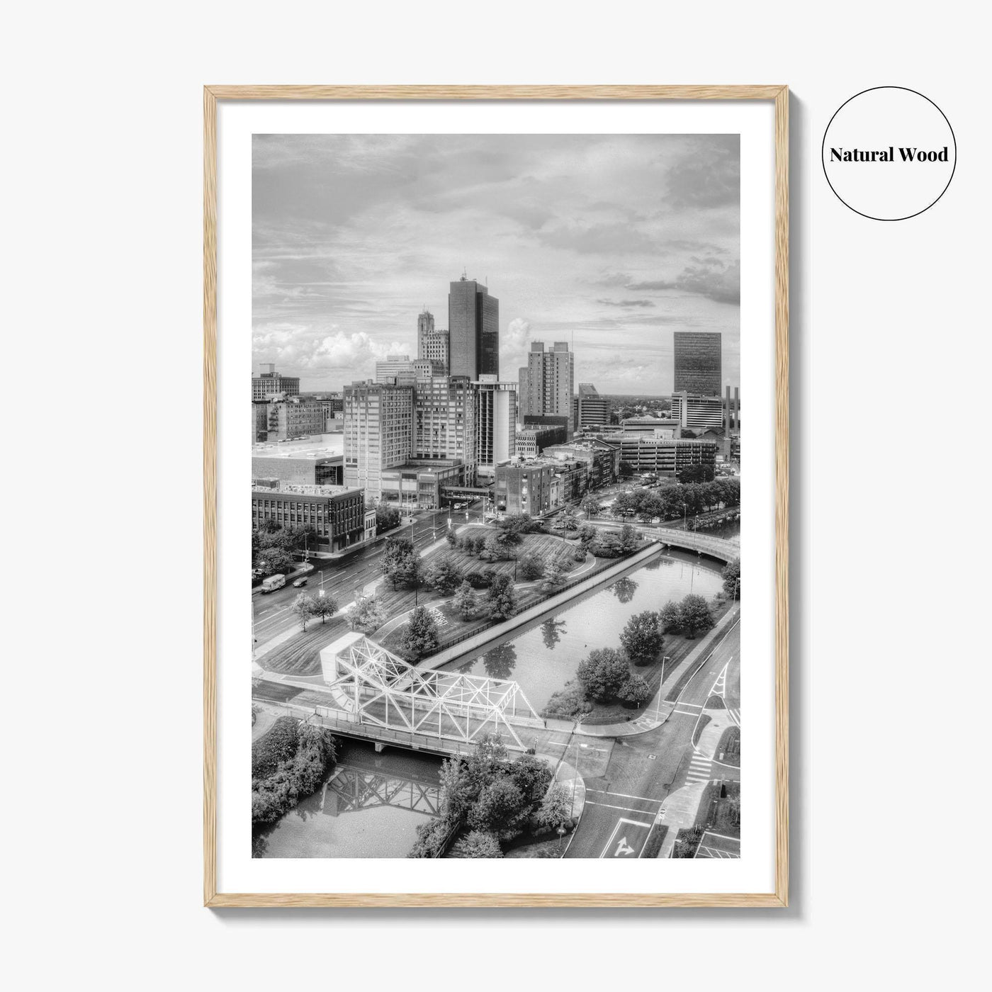 Toledo Black and White Fine Art Photo Print, Ohio Wall Decor Poster, USA
