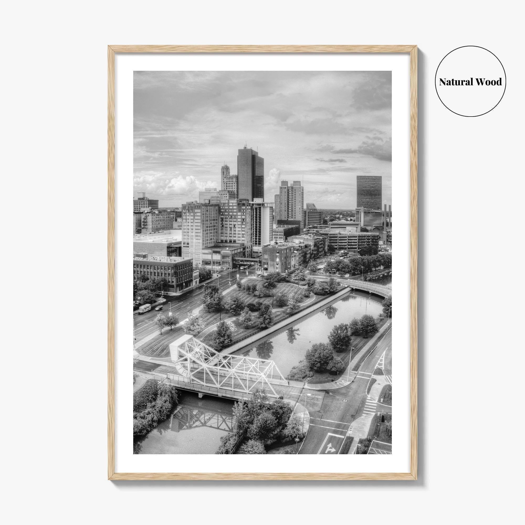 Toledo Black and White Fine Art Photo Print, Ohio Wall Decor Poster, USA