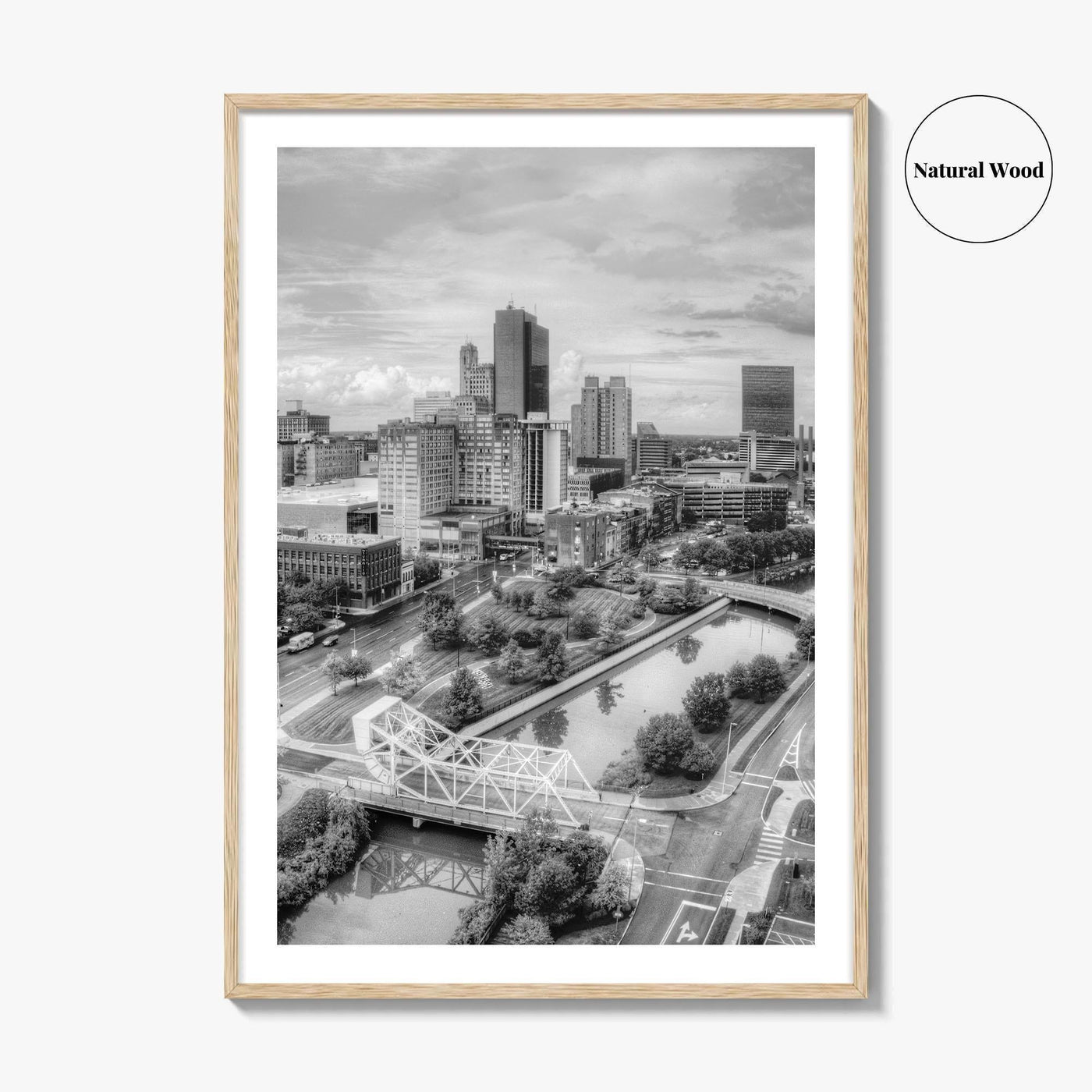 Toledo Black and White Fine Art Photo Print, Ohio Wall Decor Poster, USA