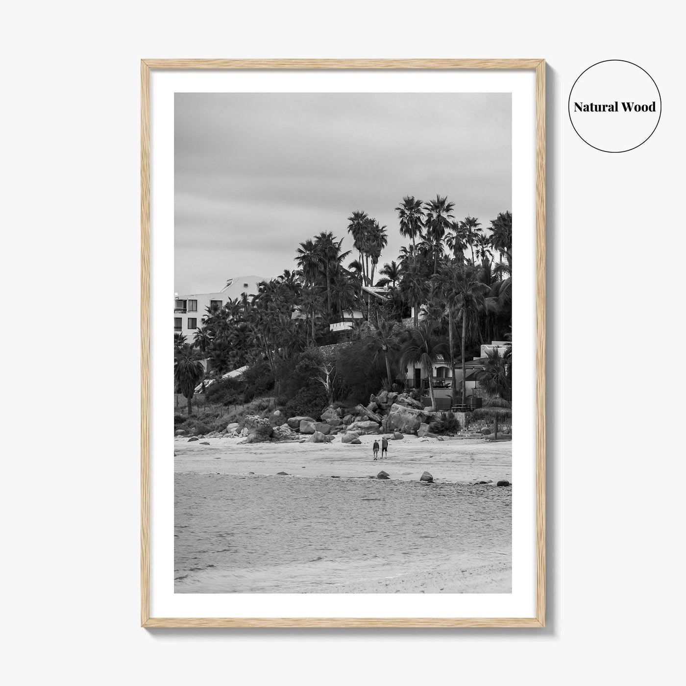 Los Barriles Black and White Fine Art Photo Print, Baja California Sur Poster