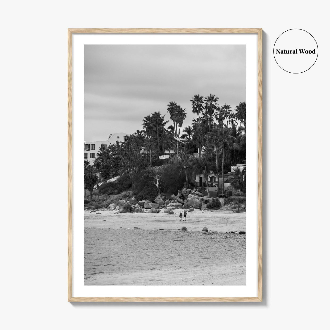 Los Barriles Black and White Fine Art Photo Print, Baja California Sur Poster