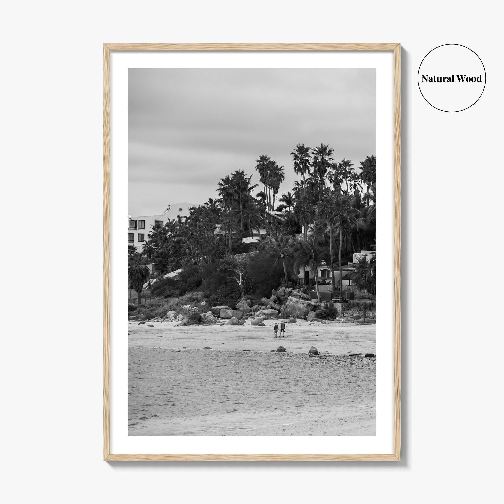 Los Barriles Black and White Fine Art Photo Print, Baja California Sur Poster