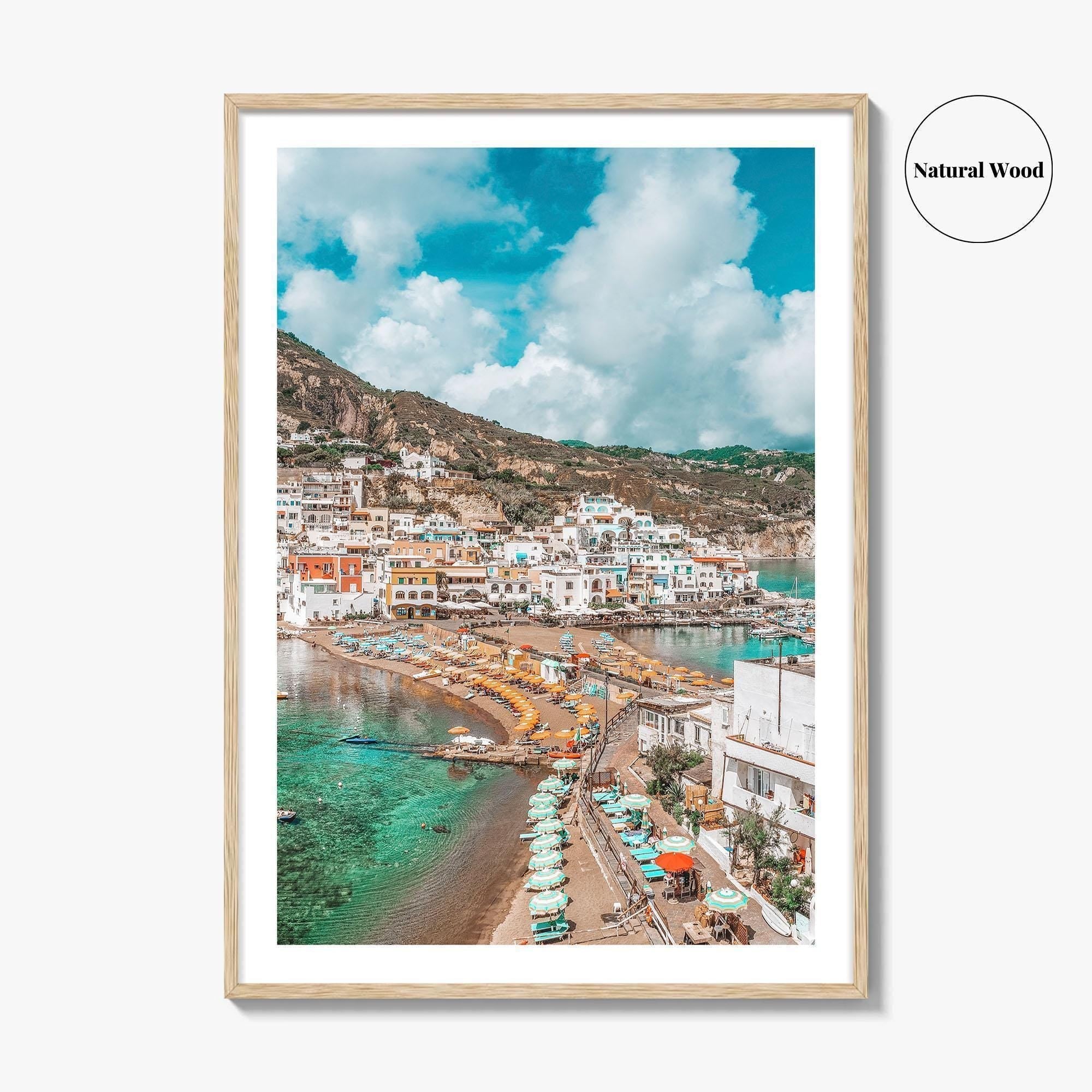 Ischia Italy Fine Art Photo Print, Sant'Angelo Village, Campania Coastal Poster