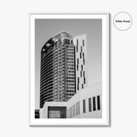 Austin Black and White Fine Art Photo Print, TX Downtown High-Rise Poster