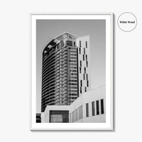 Austin Black and White Fine Art Photo Print, TX Downtown High-Rise Poster