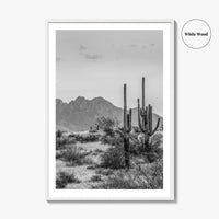 Four Peaks Arizona Skyline Black and White Fine Art Photo Print, Phoenix, Wall Poster