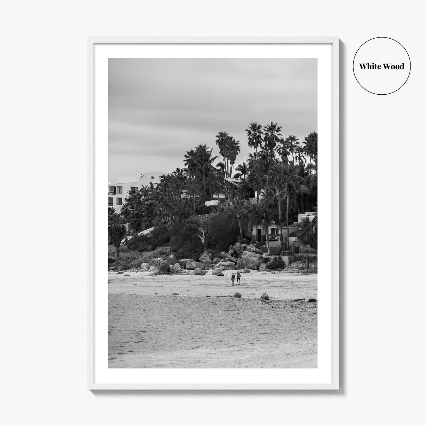 Los Barriles Black and White Fine Art Photo Print, Baja California Sur Poster