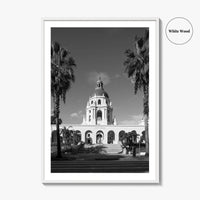 Pasadena Black and White Fine Art Photo Print, Los Angeles California Poster