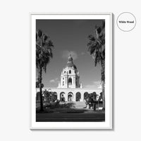 Pasadena Black and White Fine Art Photo Print, Los Angeles California Poster